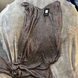 Metallic Crochet cover up dress